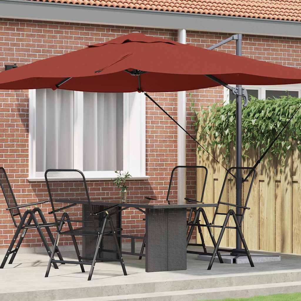 Parasol 351 X 250 X 260 Cm Polyester En Aluminium